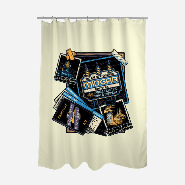 Welcome To Midgar-None-Polyester-Shower Curtain-glitchygorilla