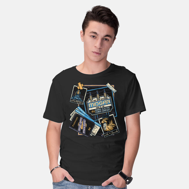 Welcome To Midgar-Mens-Basic-Tee-glitchygorilla