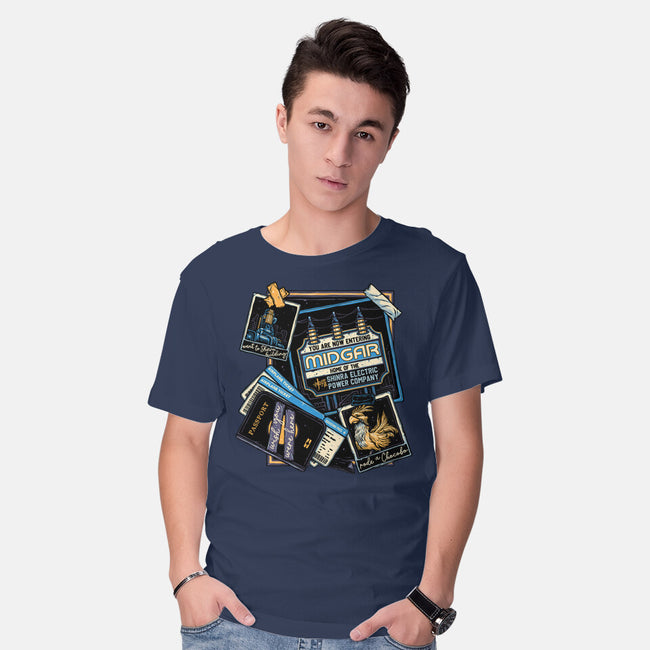 Welcome To Midgar-Mens-Basic-Tee-glitchygorilla