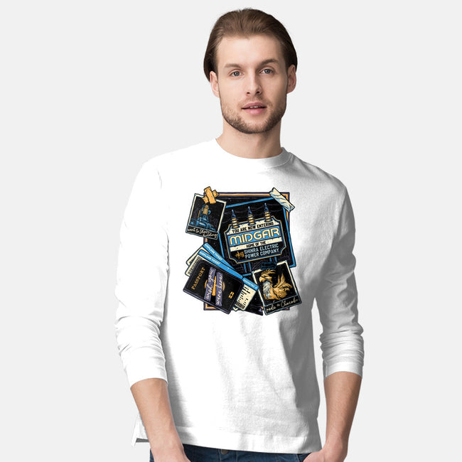 Welcome To Midgar-Mens-Long Sleeved-Tee-glitchygorilla