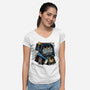 Welcome To Midgar-Womens-V-Neck-Tee-glitchygorilla