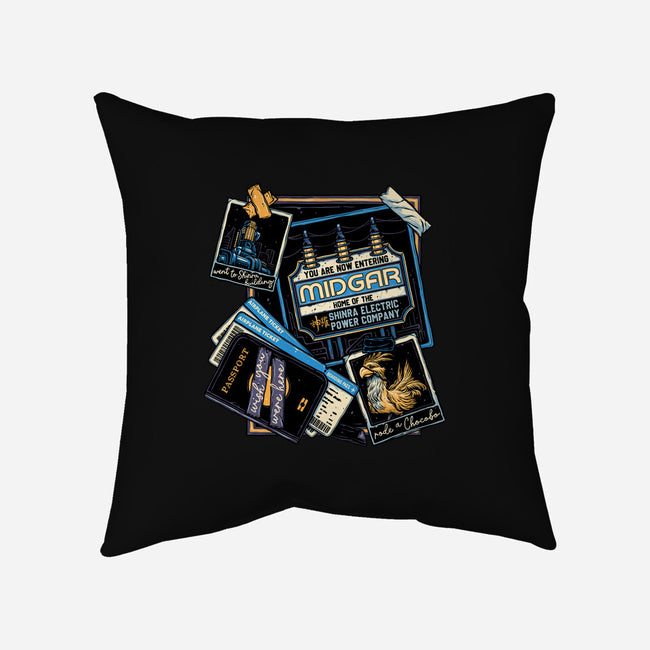 Welcome To Midgar-None-Removable Cover-Throw Pillow-glitchygorilla