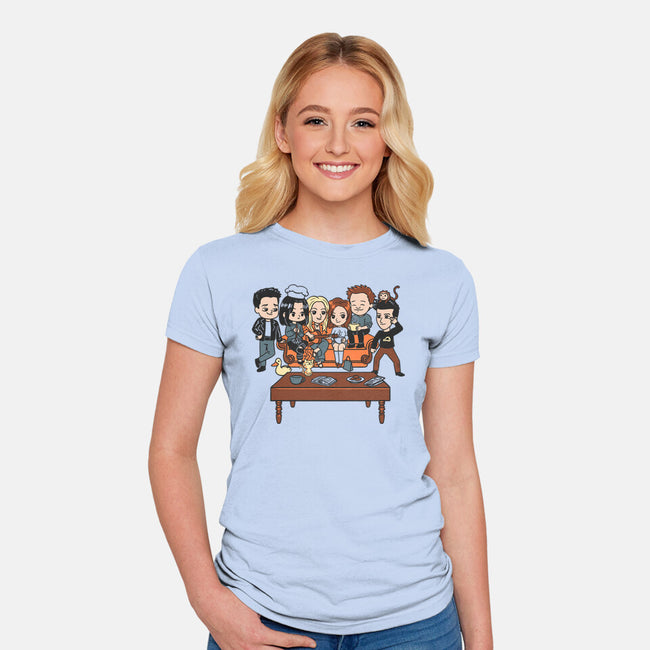 Friendly Coffee-Womens-Fitted-Tee-estudiofitas