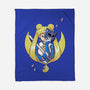 Ninja Moon Princess-None-Fleece-Blanket-ellr