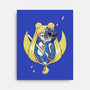 Ninja Moon Princess-None-Stretched-Canvas-ellr