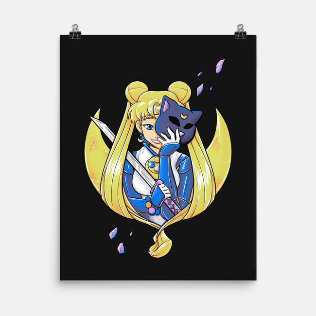 Ninja Moon Princess-None-Matte-Poster-ellr