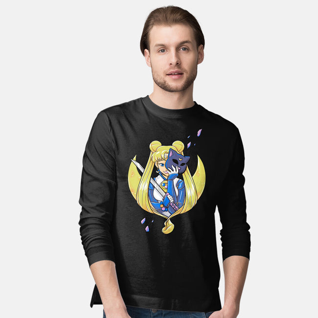 Ninja Moon Princess-Mens-Long Sleeved-Tee-ellr