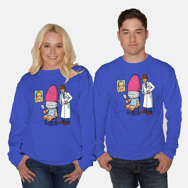 Doll Surgery-Unisex-Crew Neck-Sweatshirt-Raffiti