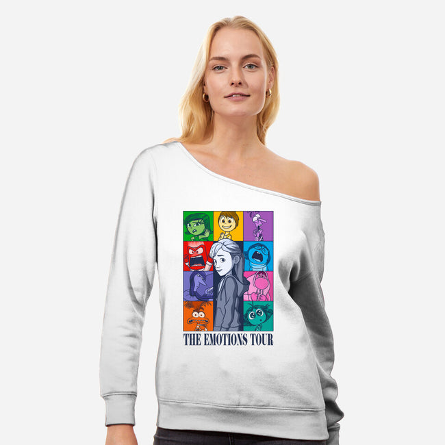 The Emotions Tour-Womens-Off Shoulder-Sweatshirt-jasesa