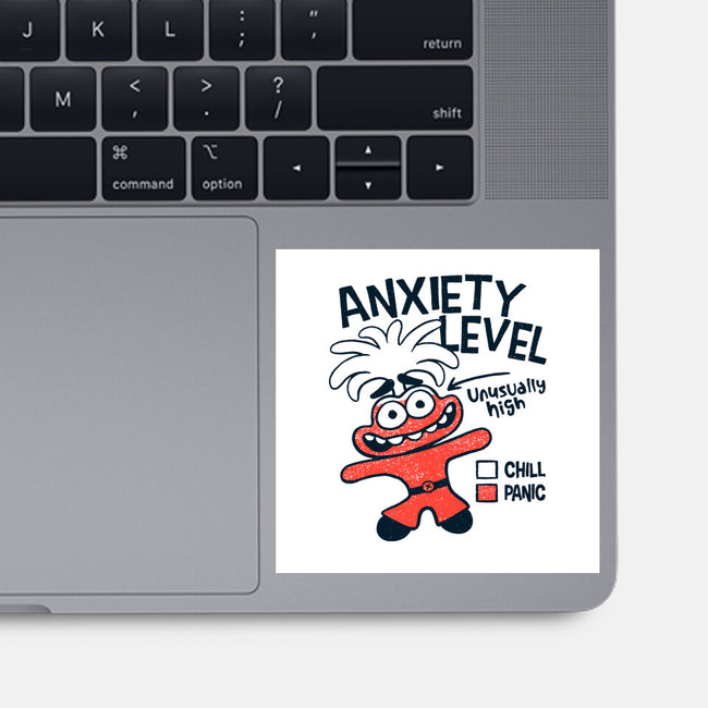 Anxiety Level High-None-Glossy-Sticker-teesgeex