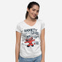 Anxiety Level High-Womens-V-Neck-Tee-teesgeex