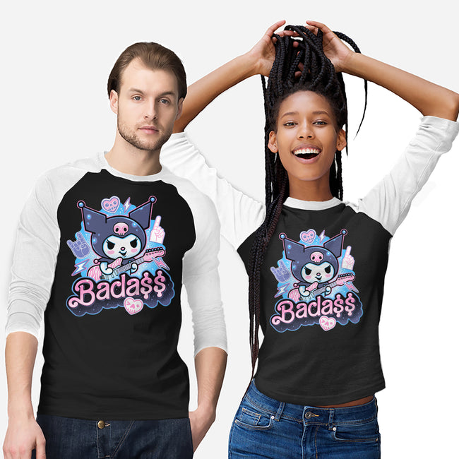 The Baddest Ever-Unisex-Baseball-Tee-glitchygorilla