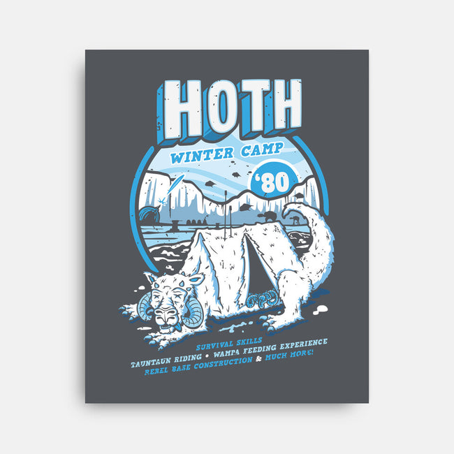 Hoth Winter Camp-None-Stretched-Canvas-Olipop