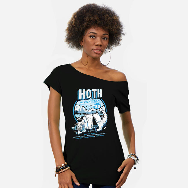 Hoth Winter Camp-Womens-Off Shoulder-Tee-Olipop