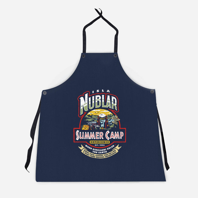 Jurassic Camp-Unisex-Kitchen-Apron-Olipop