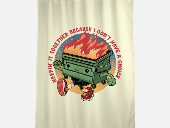 Flaming Dumpster