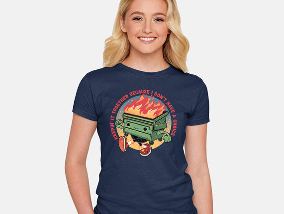 Flaming Dumpster