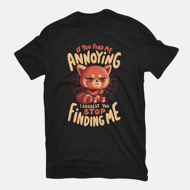 Stop Finding Me-Womens-Fitted-Tee-eduely