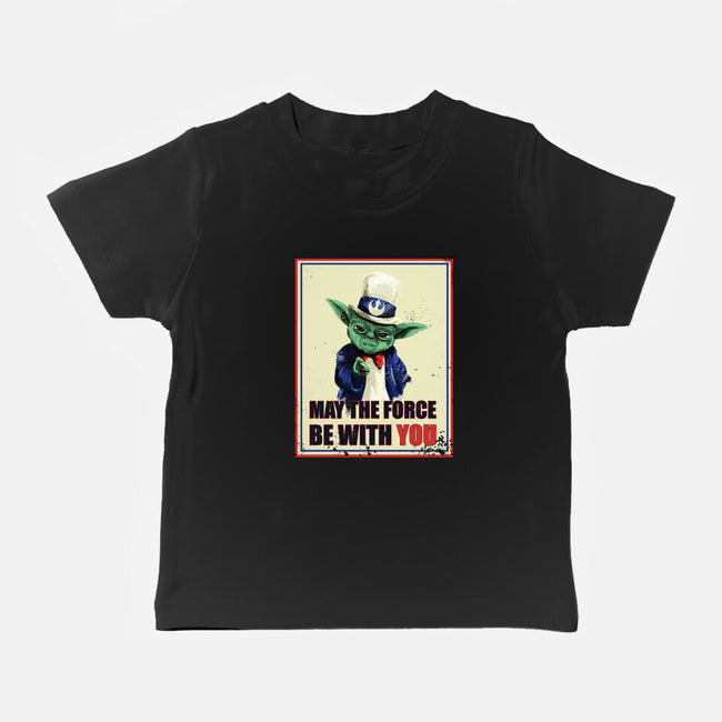 May The Force Be With You-Baby-Basic-Tee-fanfabio