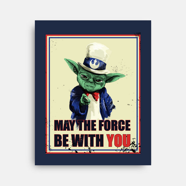 May The Force Be With You-None-Stretched-Canvas-fanfabio