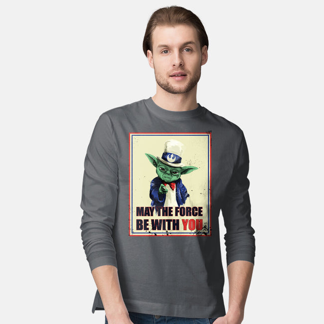 May The Force Be With You-Mens-Long Sleeved-Tee-fanfabio