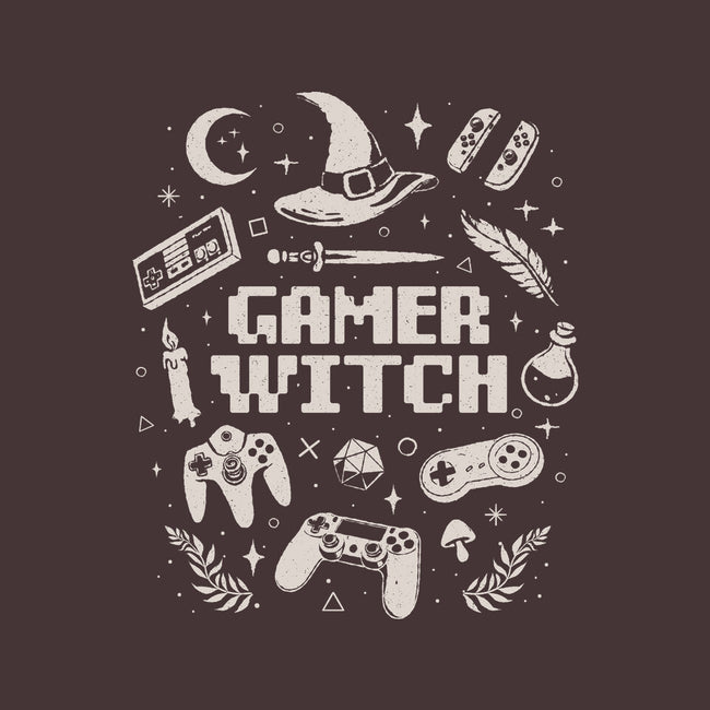 Gamer Witch-Unisex-Crew Neck-Sweatshirt-eduely