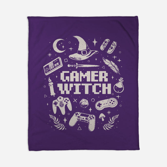 Gamer Witch-None-Fleece-Blanket-eduely