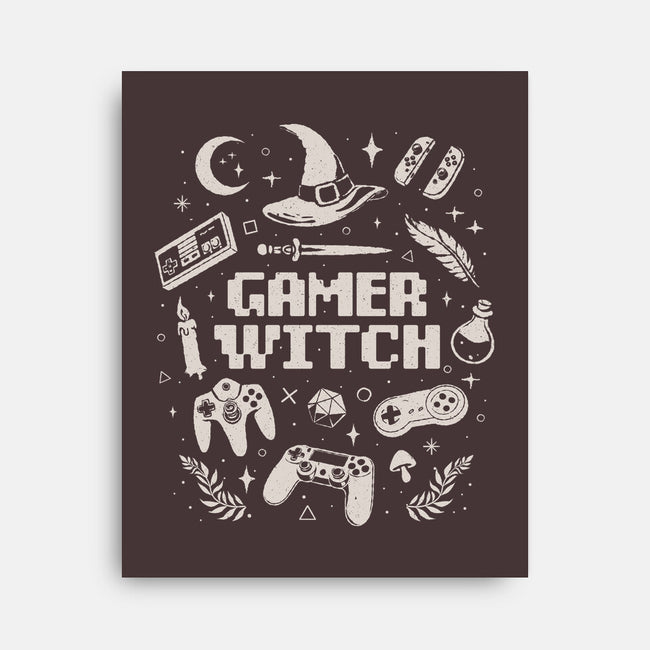 Gamer Witch-None-Stretched-Canvas-eduely