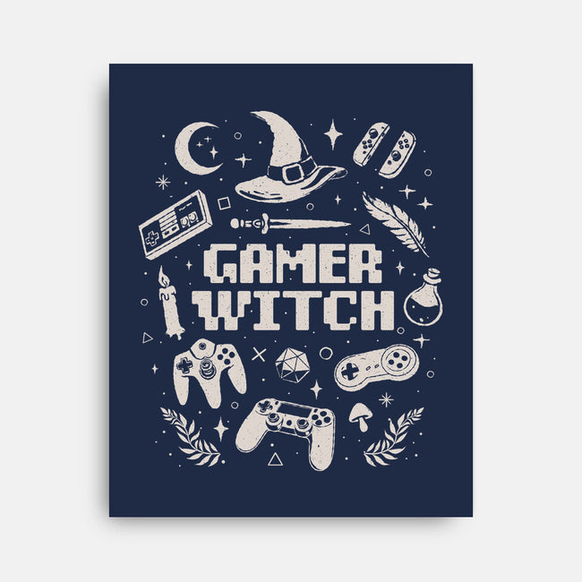 Gamer Witch-None-Stretched-Canvas-eduely