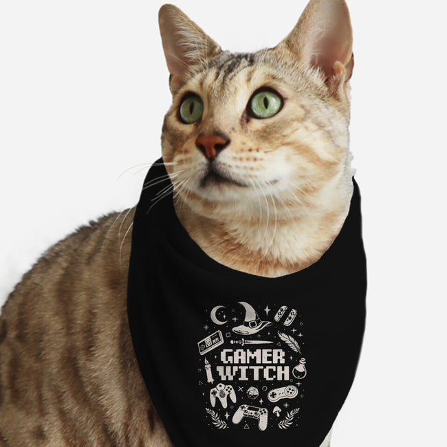 Gamer Witch-Cat-Bandana-Pet Collar-eduely