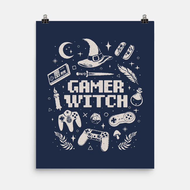 Gamer Witch-None-Matte-Poster-eduely