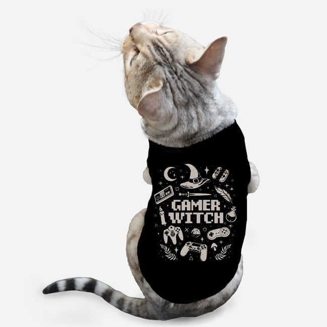 Gamer Witch-Cat-Basic-Pet Tank-eduely