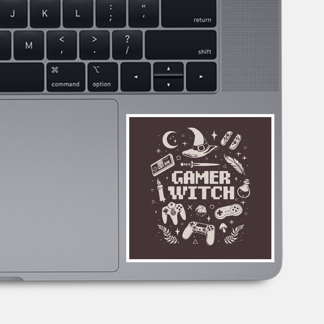 Gamer Witch-None-Glossy-Sticker-eduely