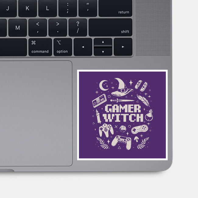 Gamer Witch-None-Glossy-Sticker-eduely