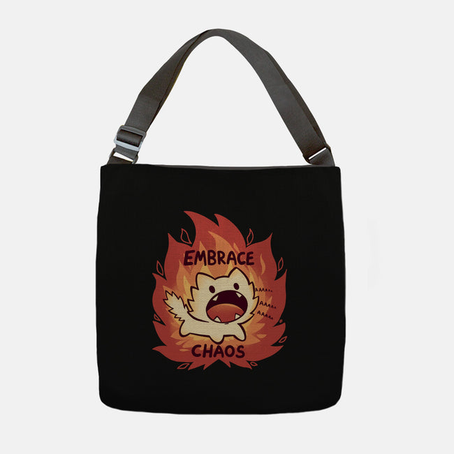 Embrace Chaos-None-Adjustable Tote-Bag-TechraNova