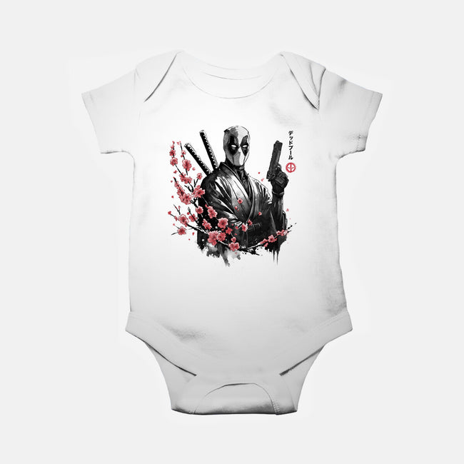 Merc Portrait Sumi-e-Baby-Basic-Onesie-DrMonekers