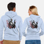 Merc Portrait Sumi-e-Unisex-Zip-Up-Sweatshirt-DrMonekers