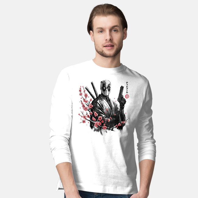 Merc Portrait Sumi-e-Mens-Long Sleeved-Tee-DrMonekers