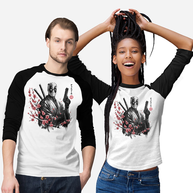 Merc Portrait Sumi-e-Unisex-Baseball-Tee-DrMonekers