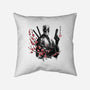 Merc Portrait Sumi-e-None-Removable Cover-Throw Pillow-DrMonekers