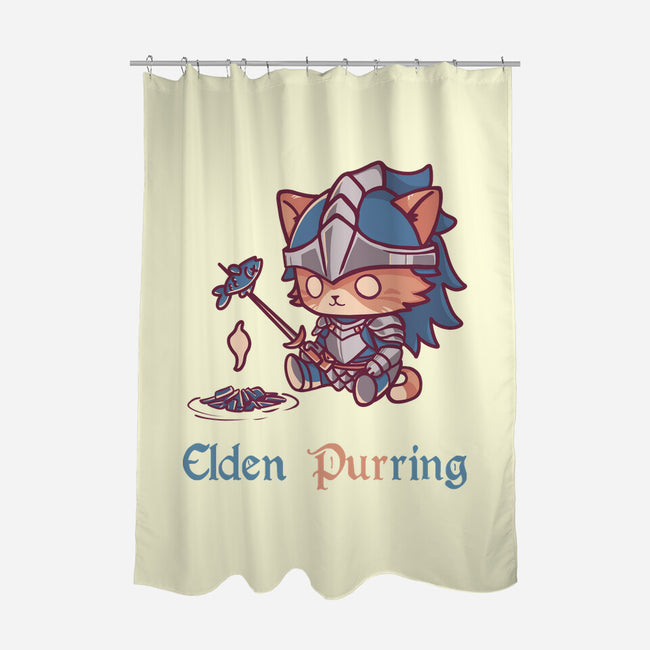 Elden Purring-None-Polyester-Shower Curtain-Dokimons