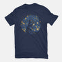 Starry Night Black Cat-Unisex-Basic-Tee-tobefonseca