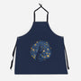 Starry Night Black Cat-Unisex-Kitchen-Apron-tobefonseca