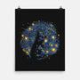 Starry Night Black Cat-None-Matte-Poster-tobefonseca