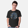 Starry Night Black Cat-Mens-Basic-Tee-tobefonseca