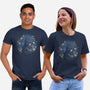 Starry Night Black Cat-Unisex-Basic-Tee-tobefonseca