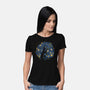 Starry Night Black Cat-Womens-Basic-Tee-tobefonseca