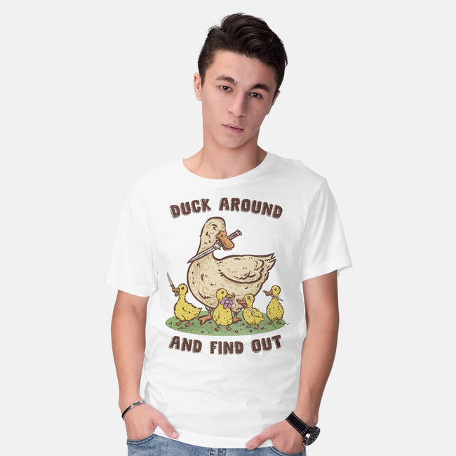 Duck Around-Mens-Basic-Tee-kg07