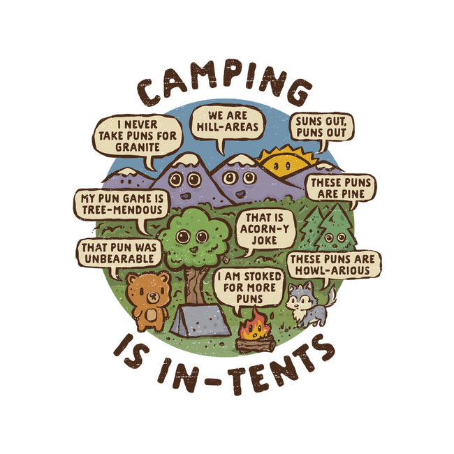 Camping Is In-Tents-Womens-Off Shoulder-Tee-kg07