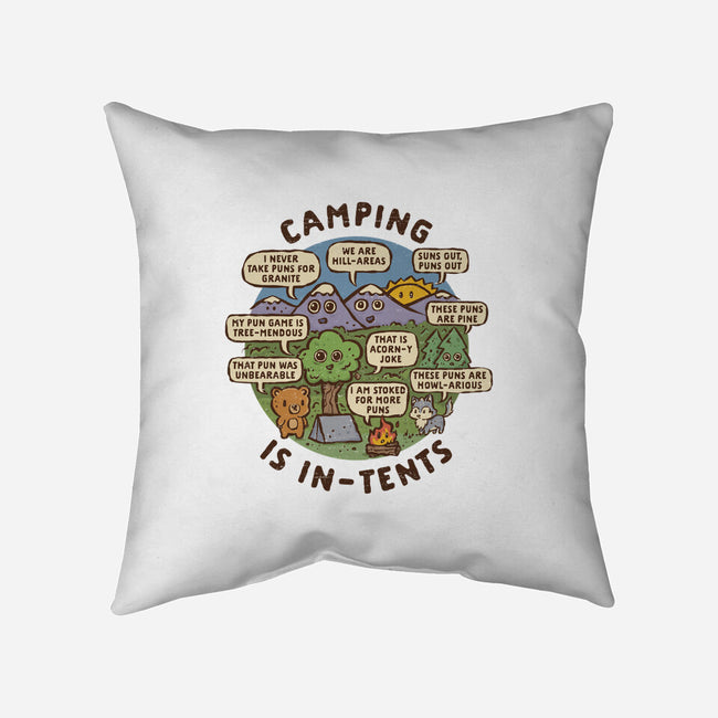 Camping Is In-Tents-None-Removable Cover w Insert-Throw Pillow-kg07